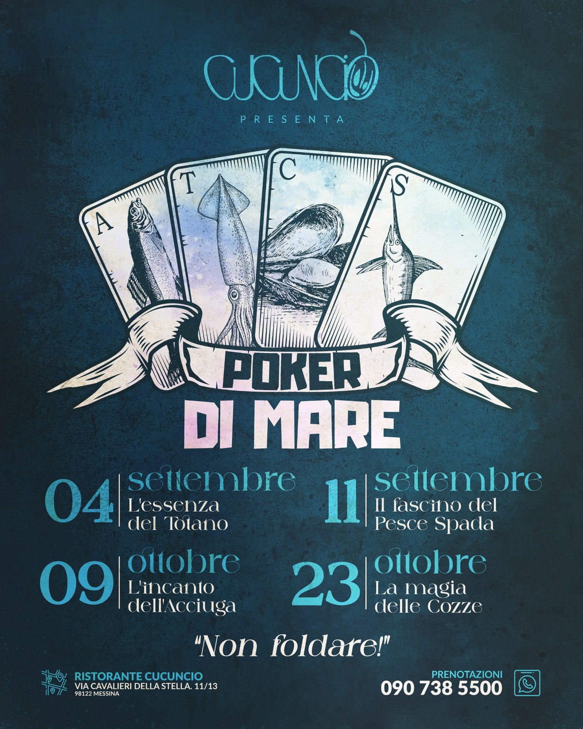 Locandina della rassegna Poker di Mare 2026